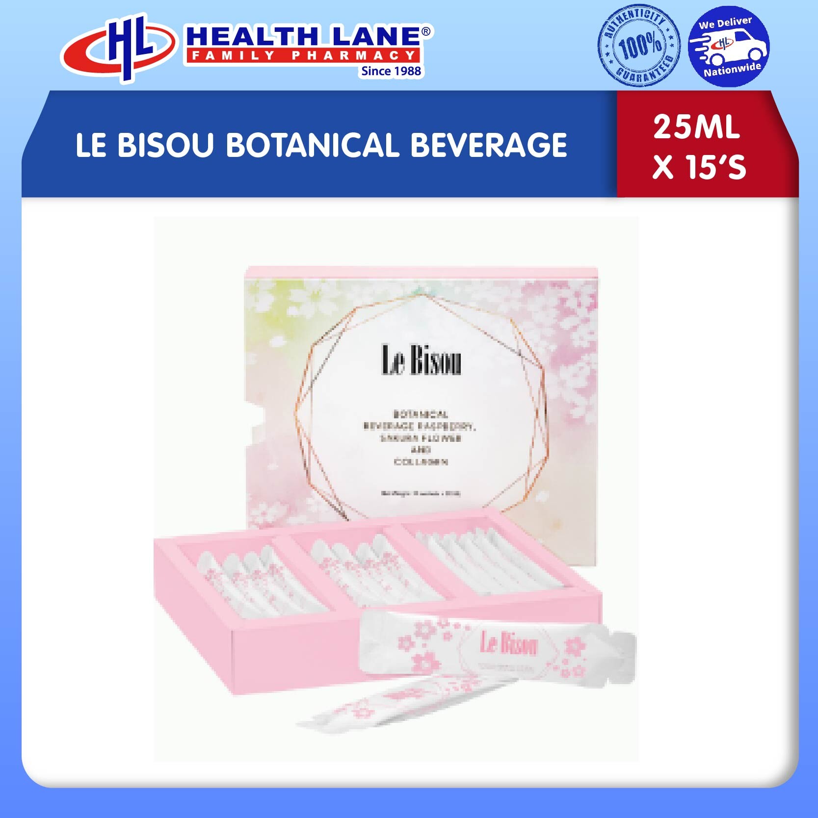 LE BISOU BOTANICAL BEVERAGE (25ML X 15'S)
